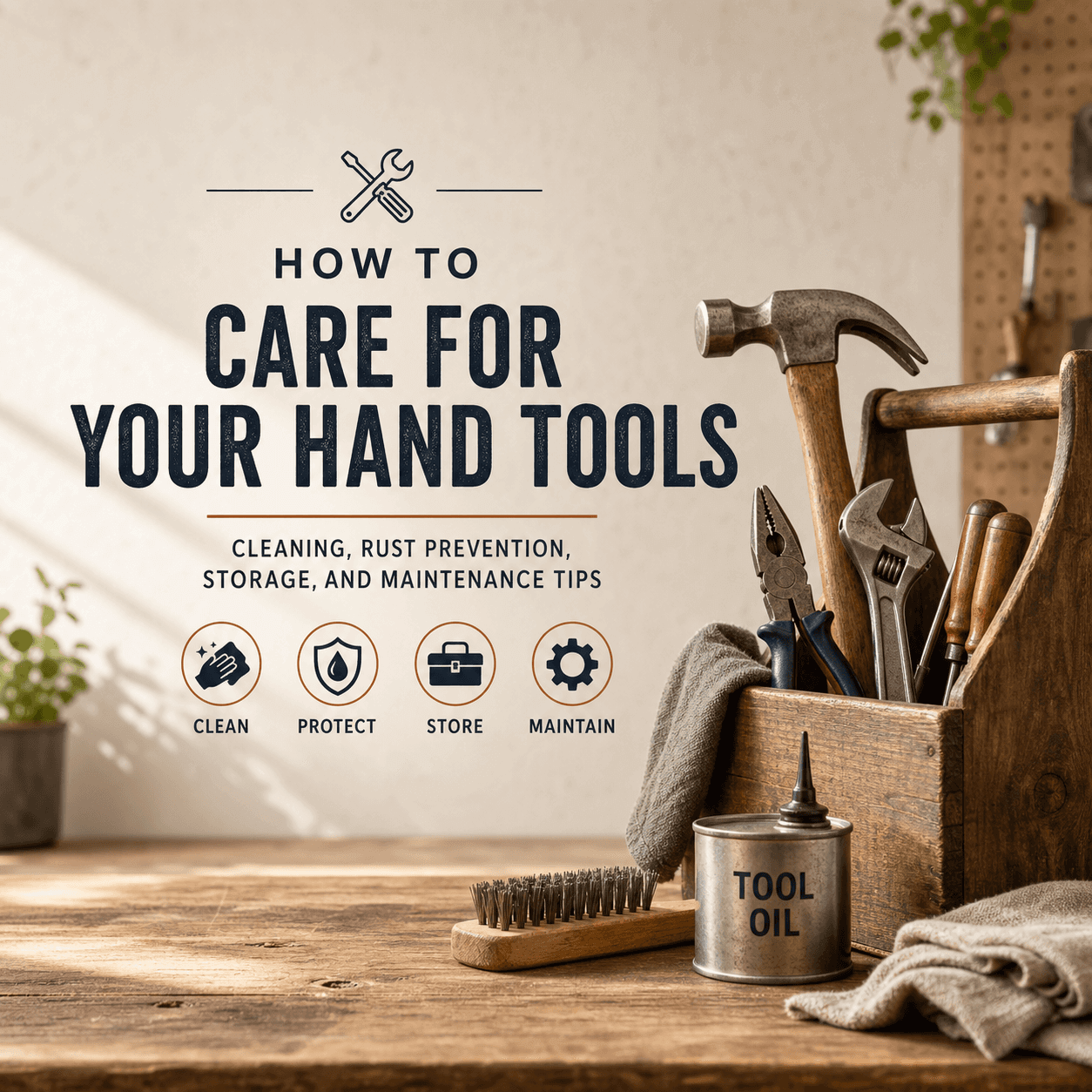 How to Care for Your Hand Tools: Cleaning, Rust Prevention, Storage, and Maintenance Tips
