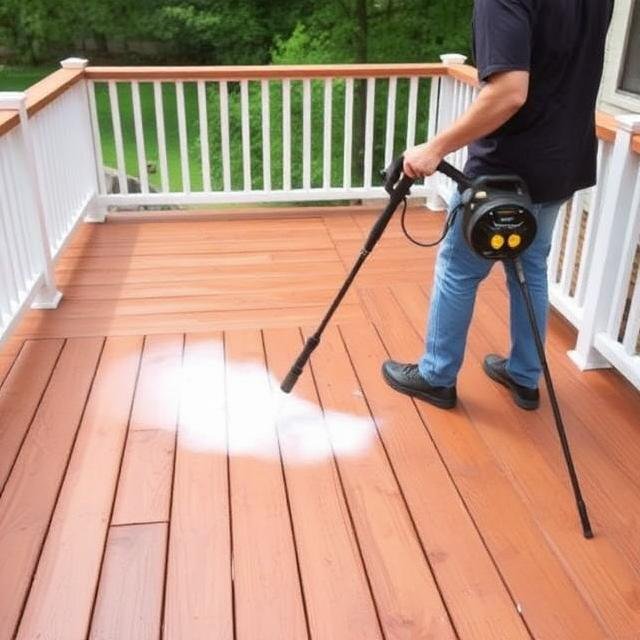 How to Clean a Composite or Trex Deck With a Pressure Washer