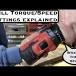 Cordless Drill Torque Settings Explained