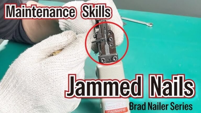 How to Fix a Jammed Brad Nailer