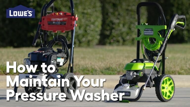 How to Maintain Your Pressure Washer