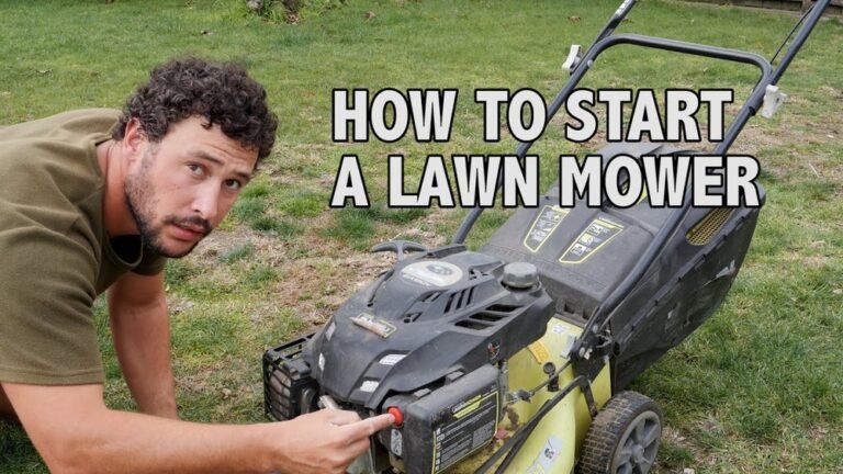 How to Start a Lawn Mower for the First Time