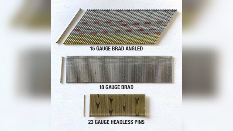 What Size Nails Should I Use in a Brad Nailer?