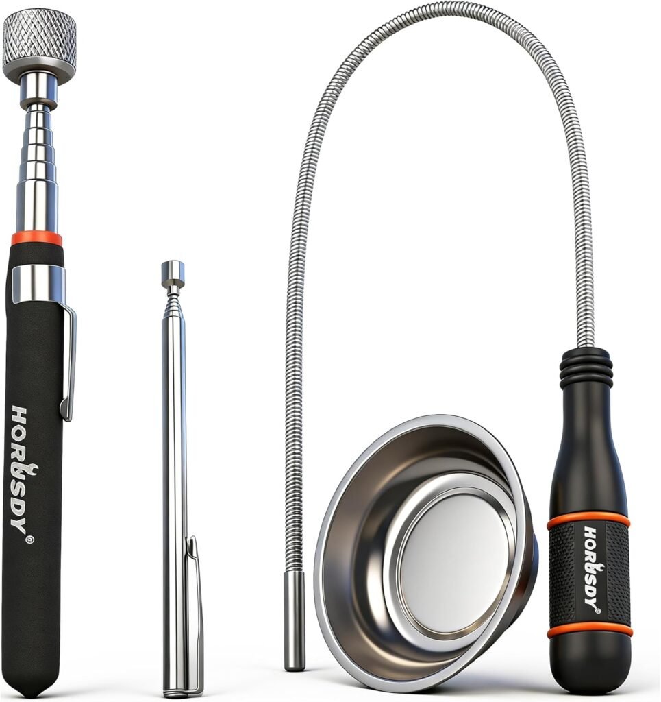 HORUSDY 4-PIECE Telescoping Magnetic Pickup Tools Set
