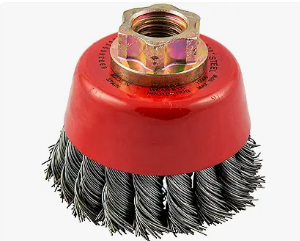 Norton BlueFire Twist-Knot Wire Cup Brush