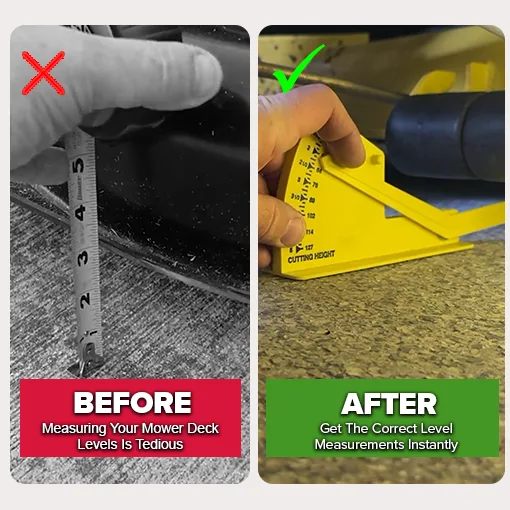 deck leveling measurement diagram