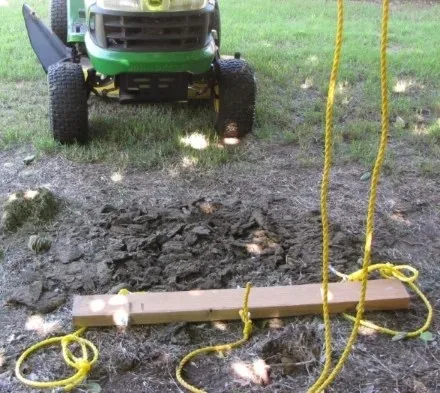 DIY mower lift load testing