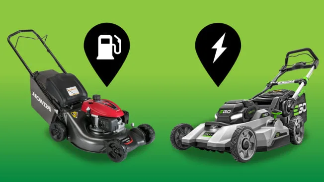 gas mower vs battery electric mower comparison