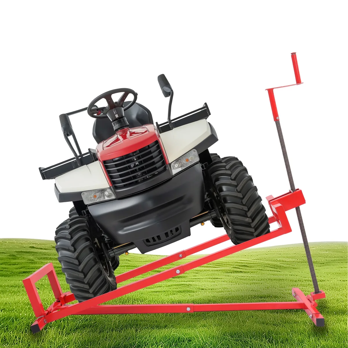 jack stand riding mower lift point