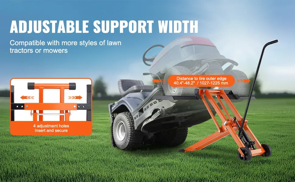 mower lift weight distribution diagram